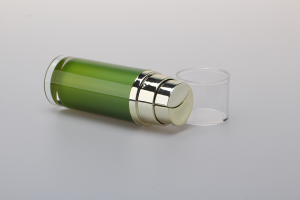 40 מ ל 80 מ ל 120 מ ל ורוד יוקרה אקריליק פלסטיק קוסמטיים אריזה בקבוק איירלס תא כפול